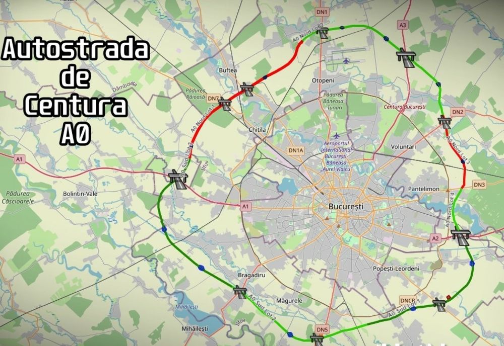 Lotul II Sud al Autostrăzii de Centura Bucureşti A0 are un program fizic al lucrărilor de 64,76 %