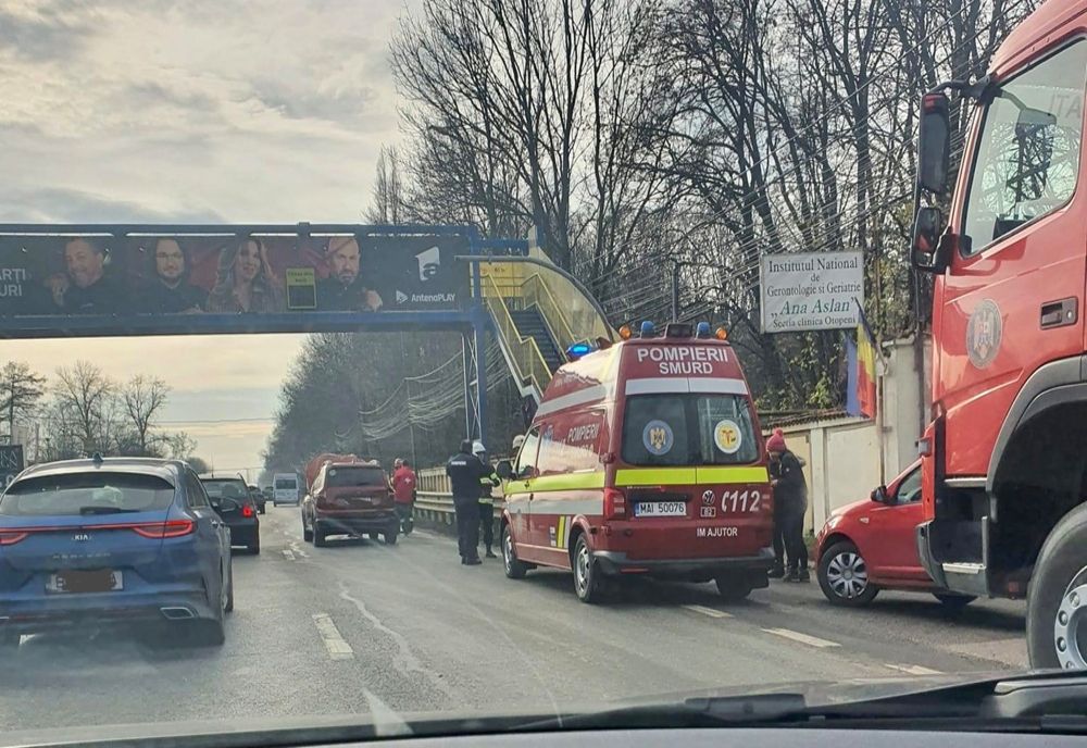  Trei autoturisme implicate într-un eveniment rutier pe DN1, la Otopeni