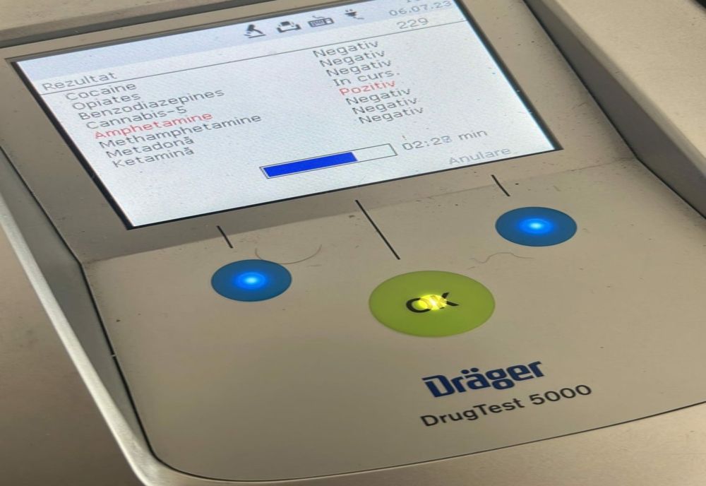 Şofer din Chitila, depistat drogat cu amfetamină pe un drum din Giurgiu 