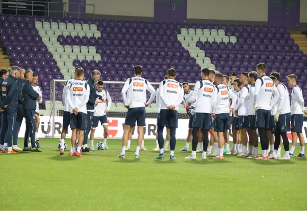 Naţionala a făcut antrenamentul oficial pentru meciul cu Belarus. FRF: Gazonul se prezintă în condiţii proaste