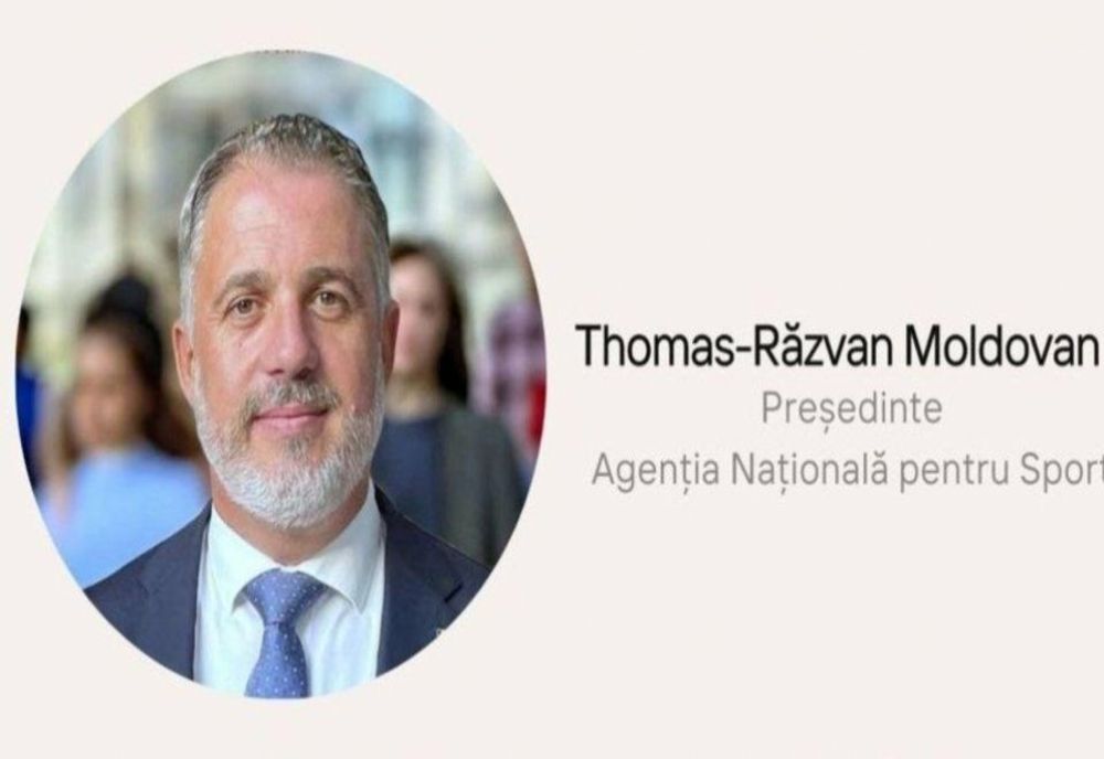 THOMAS-RĂZVAN MOLDOVAN ESTE NOUL PREȘEDINTE AL AGENȚIEI NAȚIONALE PENTRU SPORT