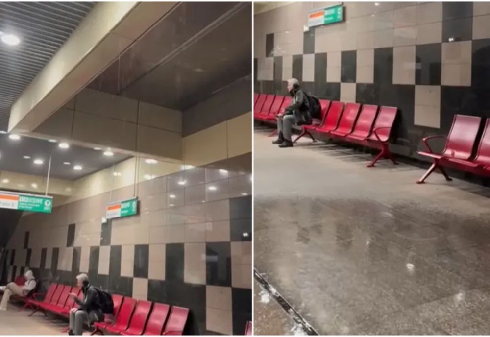 STAȚIA DE METROU EROILOR 1, INUNDATĂ ÎNAINTE DE CODUL ROȘU DE PLOI. METROREX ANUNȚĂ CĂ TRENURILE CIRCULĂ NORMAL