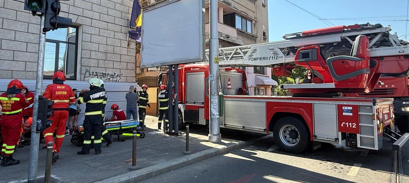 Incendiu în București