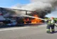 Ilfov. Semiremorca unui autotren a luat foc pe DN1, la Otopeni