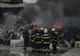 Incendiu în Popești Leordeni. Focul a pornit de la o hala și s-a extins la vegetația din jur