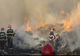 Incendiu puternic de vegetație lângă București în dreptul orasului Chitila