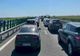 Ilfov. Coloană de autoturisme la kilometrul 21, pe Autostrada A2, pe sensul de mers către Constanţa