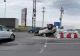 Accident spectaculos pe DN1, în Prahova: o mașină s-a răsturnat în sensul giratoriu - FOTO
